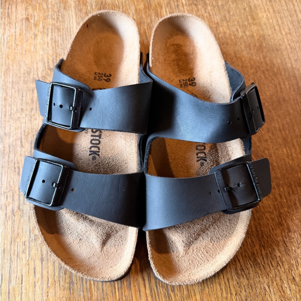 Birkenstock Black Two-Strap Sandals